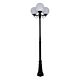 Siena Triple 25cm Spheres Tall Post Light Black - 15627