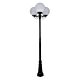 Siena Triple 30cm Spheres Tall Post Light Black - 15633