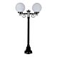 Siena Twin 25cm Spheres Short Post Light Black - 15639