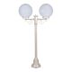 Siena Twin 30cm Spheres Short Post Light Beige - 15644