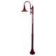 Monaco Single Head Medium Post Light Burgundy - 15832
