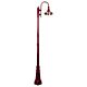 Monaco Single Head Tall Post Light Burgundy - 15844