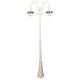 Monaco Twin Head Tall Post Light Beige - 15848