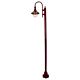 Monaco Single Head Plain Post Light Burgundy - 15874