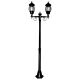 Vienna Twin Head Medium Post Light Black - 15921