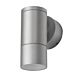 Elite 6 Watt 240V Cylindrical Wall Pillar Light Aluminium / Warm White - 19404