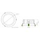 Neo 35 Watt Dimmable Round LED Downlight White / White - 20584