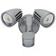 Muro 30W Twin Head LED Spotlight with Sensor Silver / White - 25023