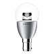 Key Round 6 Watt Clear Diffuser Dimmable LED Globe Chrome B15 / Daylight - 65042