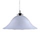 Lace 1 Light Art Deco Glass Pendant Large Frost - 91549