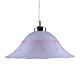 Lace 1 Light Art Deco Glass Pendant Large Pink - 91551