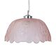 Flora 1 Light Art Deco Glass Pendant Pink - 91561