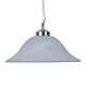 Bela 1 Light Art Deco Glass Pendant Small Frost - 91601