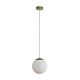 Bubble-200 Opal Glass Pendant Antique Brass - 31463