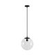 Bubble-250 Clear Glass Pendant Black - 31464