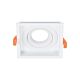 Cell Slot 1 Square Recessed Downlight Frame White - 27058