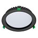 Deco 28 Watt Dimmable Round LED Downlight Black / Tri Colour - 20435