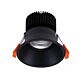 Anti Glare Deep Set 13W LED Dimmable Adjustable Downlight Black / Neutral White - 20675