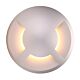 Deka 3 Watt 12V Round Three-Way LED Deck/Inground Light Anodised Aluminium / Warm White - 19432+19458