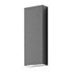 Edge 8W LED 240V Up/Down Wall Pillar Light Dark Grey / White - 19687