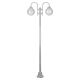 Lisbon Twin Spheres Curved Arms Plain Post Light White - 15793