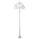 Lisbon Triple Sphere Curved Arms Plain Post Light White - 15799