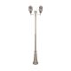 Vienna Twin Head Curved Arms Tall Post Light Beige - 15968