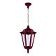 Chester Pendant Light Large Burgundy - 15082