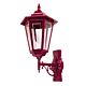 Turin Upward Wall Light Large Burgundy - 15484