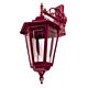 Turin Downward Wall Light Large Burgundy - 15490