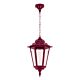 Turin Pendant Light Large Burgundy - 15502