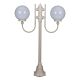 Lisbon Twin 25cm Spheres Curved Arms Short Post Light Beige - 15686