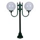 Lisbon Twin 30cm Spheres Curved Arms Short Post Light Green - 15695