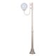 Lisbon 25cm Sphere Curved Arm Medium Post Light Beige - 15698