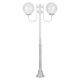 Lisbon Twin 30cm Sphere Curved Arms Medium Post Light White - 15721