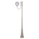Lisbon 25cm Sphere Curved Arm Tall Post Light Beige - 15722