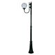 Lisbon 25cm Sphere Curved Arm Tall Post Light Green - 15725