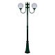 Lisbon Twin 25cm Sphere Curved Arms Tall Post Light Green - 15737