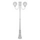 Lisbon Twin 25cm Sphere Curved Arms Tall Post Light White - 15739