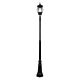 Vienna Three Head Curved Arm Tall Post Light Black - 16011