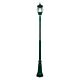 Vienna Three Head Curved Arm Tall Post Light Green - 16013