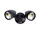 Muro 30 Watt Twin Head LED Spotlight Black / Tri Colour - 25059