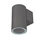 Piper 240V E27 12W LED Round Wall Pillar Light Dark Grey / White - 49255