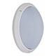 Ivela 240V E27 Round Polycarbonate Bunker Wall Light White - 18629