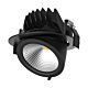 Scoop 25 Watt Dimmable Round LED Downlight Black / Warm White - 20453