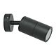 Shadow 240V GU10 Single Adjustable Wall Pillar Light Black - 49041