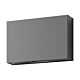 Sierra 12W LED 240V Up/Down Square Wall Pillar Light Dark Grey / White - 19637