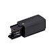 Trak 3 Circuit 240V Live Left End Black - 22158