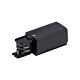 Trak 3 Circuit 240V Live Right End Black - 22156