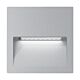 Zac-4 4W LED 240V Square Recessed Light Silver / Warm White - 19739